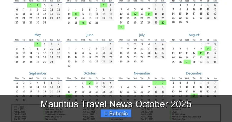 Mauritius Travel News October 2025