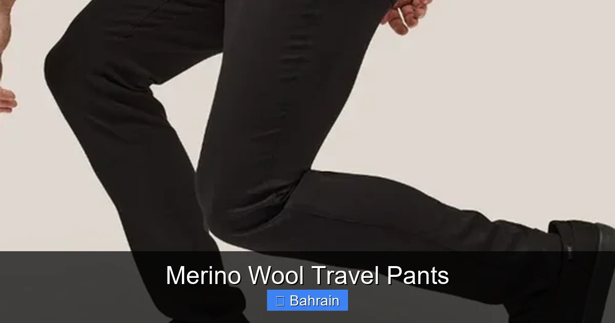 Merino Wool Travel Pants