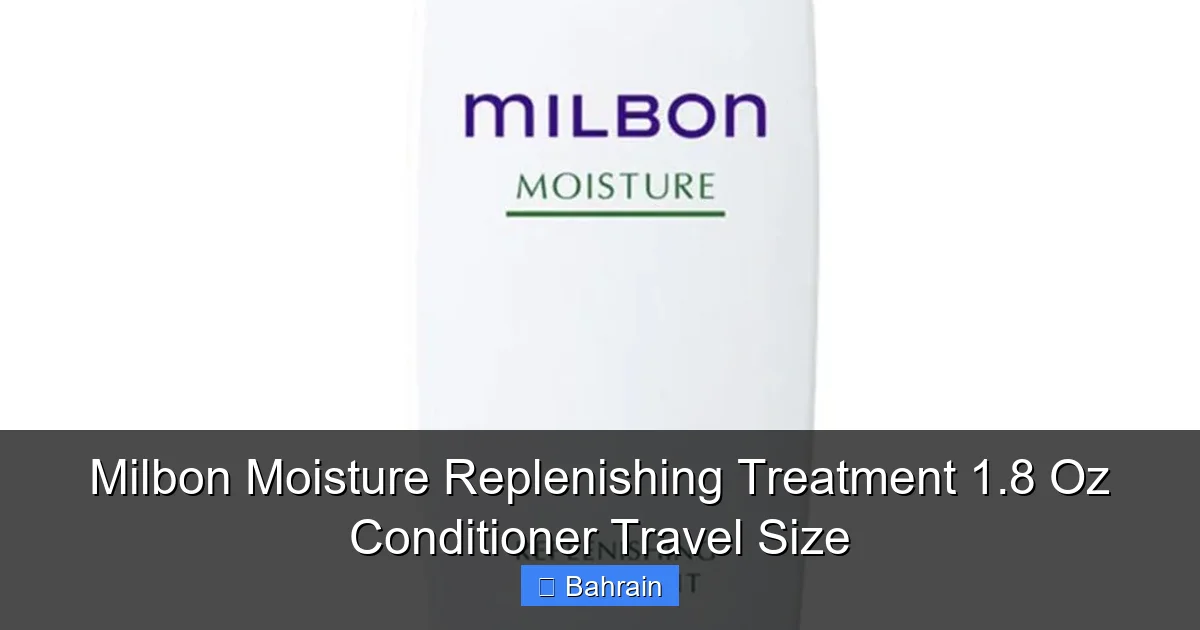 Milbon Moisture Replenishing Treatment 1.8 Oz Conditioner Travel Size