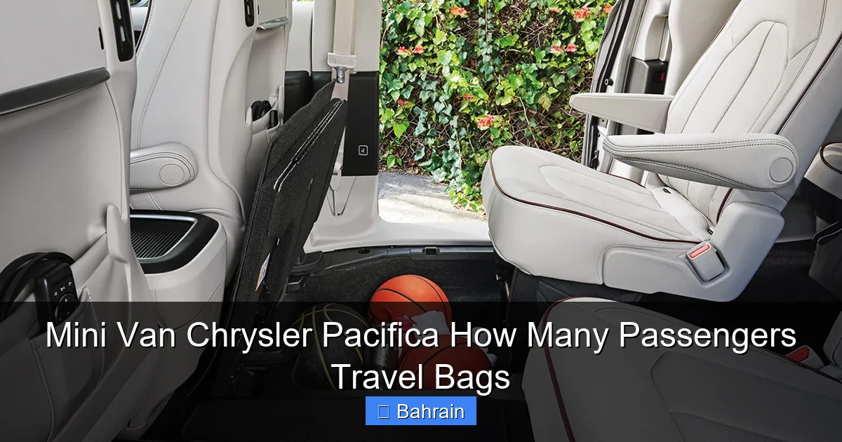Mini Van Chrysler Pacifica How Many Passengers Travel Bags
