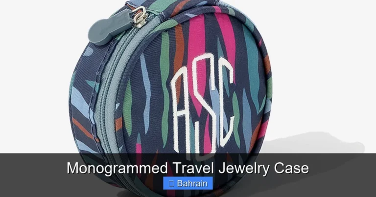 Monogrammed Travel Jewelry Case