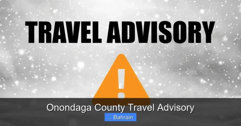 Onondaga County Travel Advisory