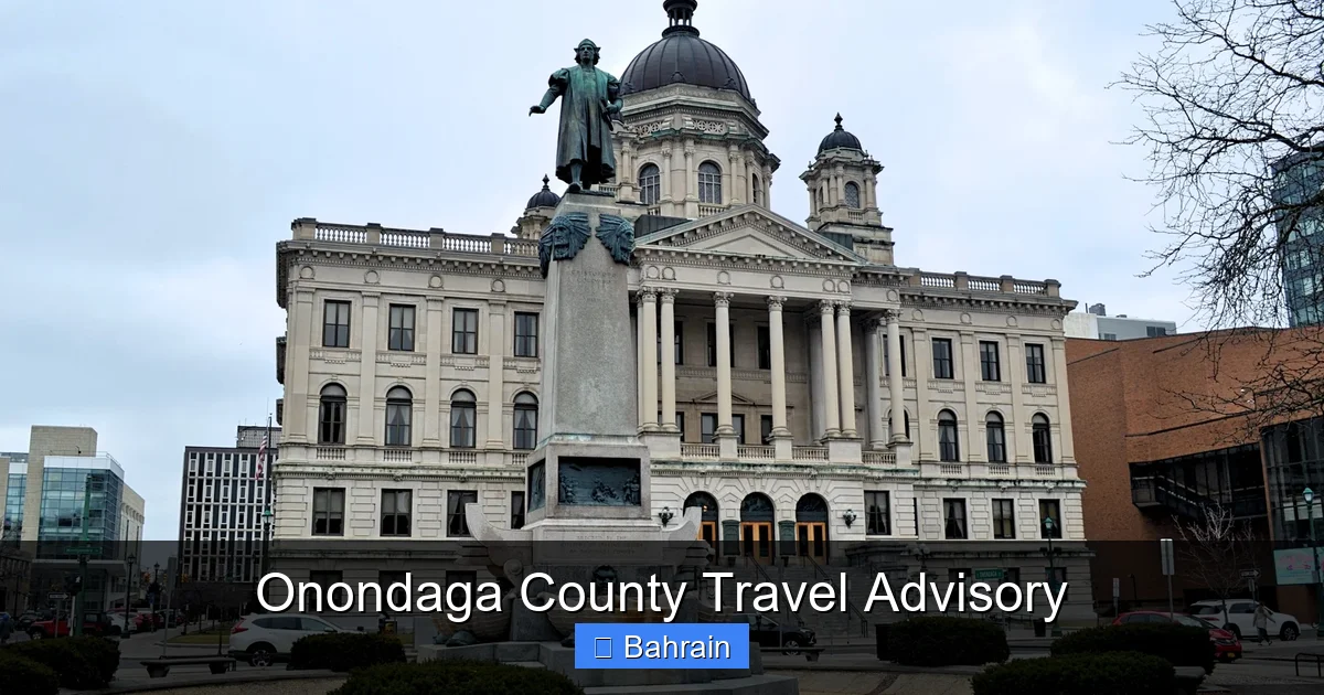 Onondaga County Travel Advisory
