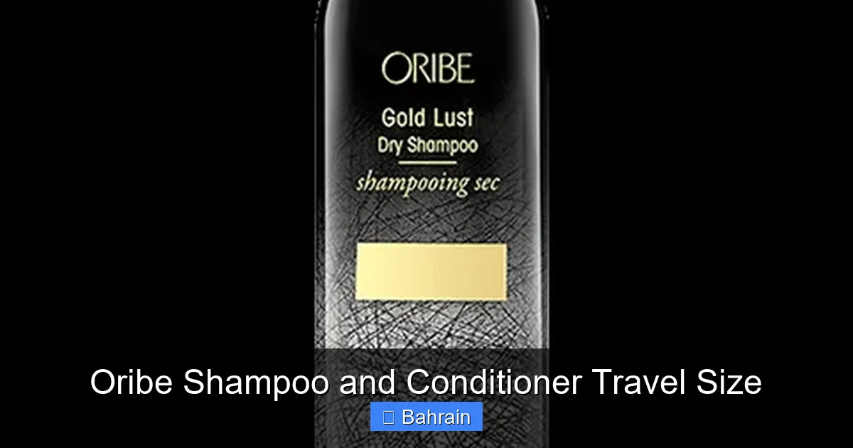 Oribe Shampoo and Conditioner Travel Size