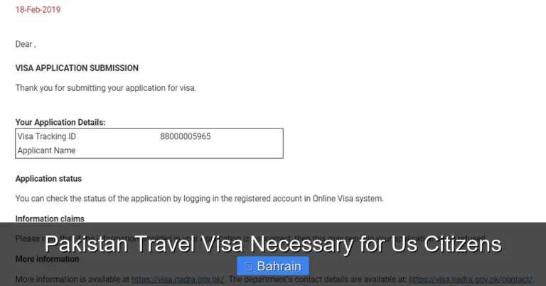 Pakistan Travel Visa Necessary for Us Citizens