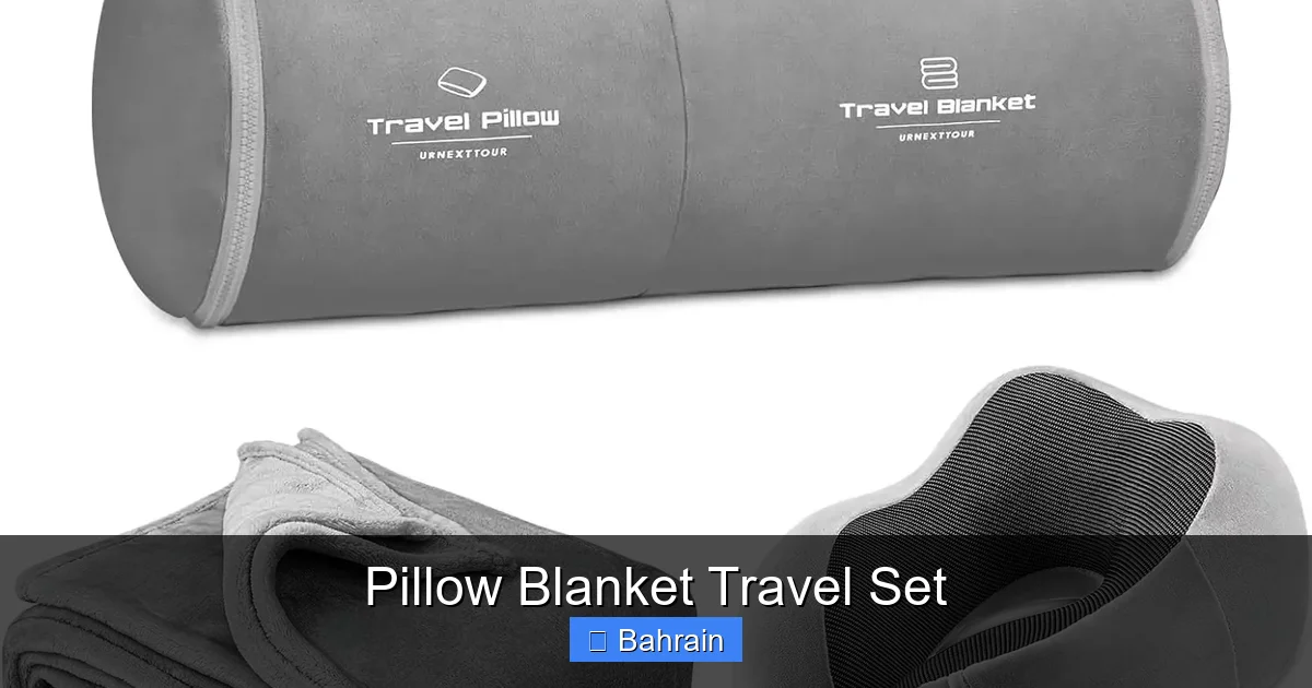 Pillow Blanket Travel Set