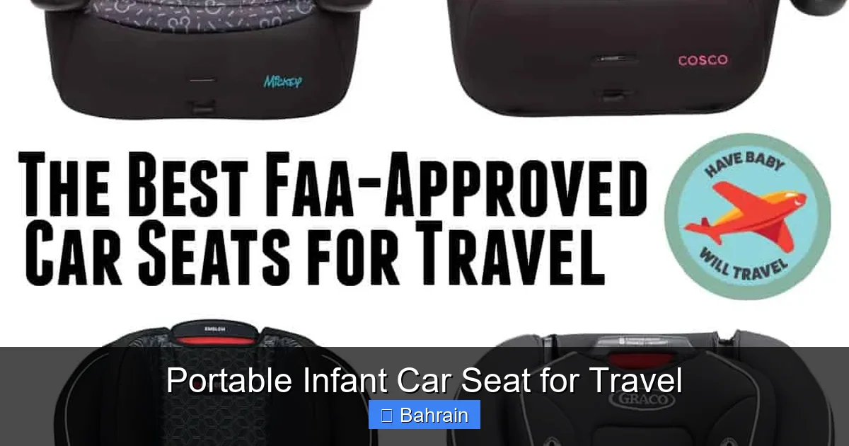 Portable Infant Car Seat for Travel