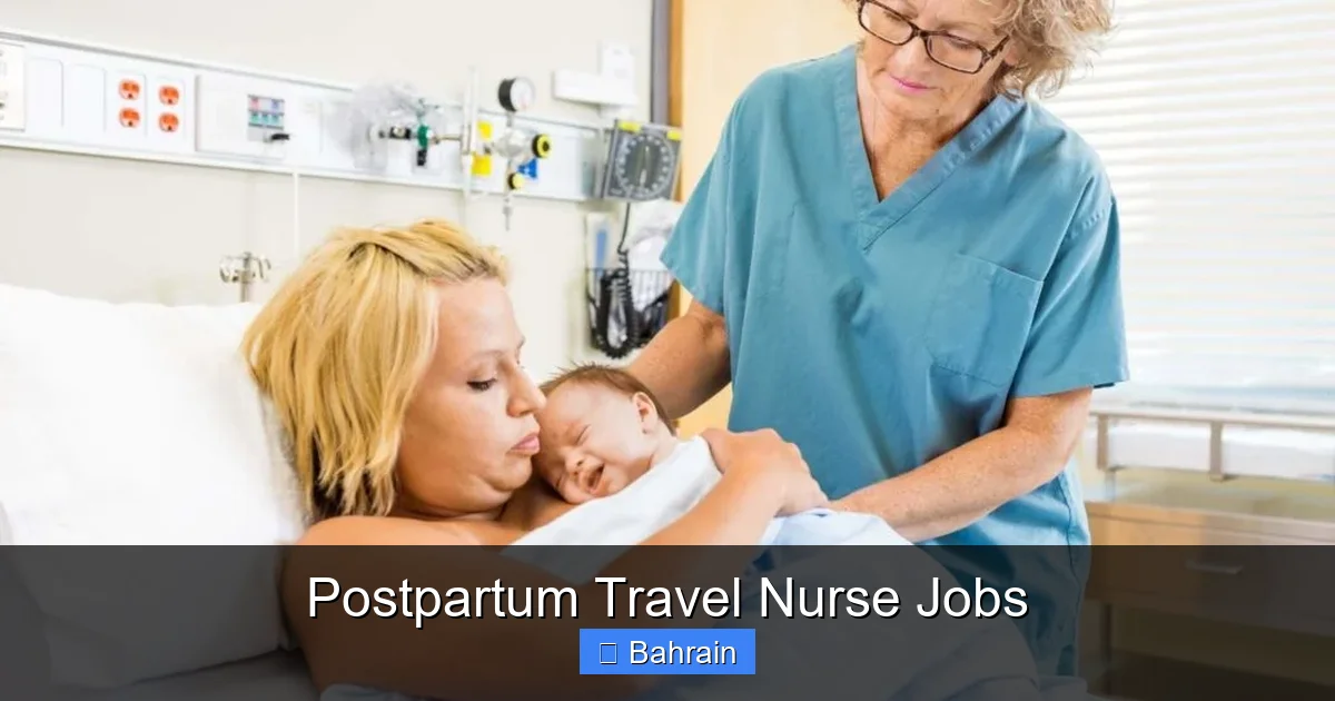 Postpartum Travel Nurse Jobs