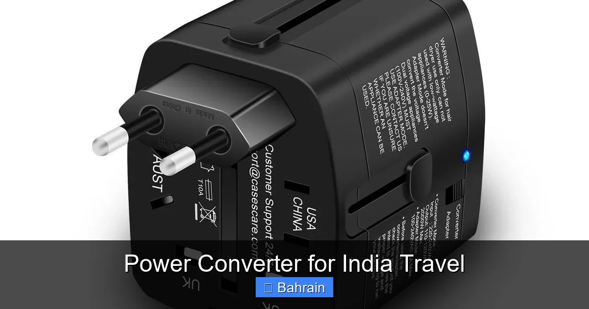 Power Converter for India Travel