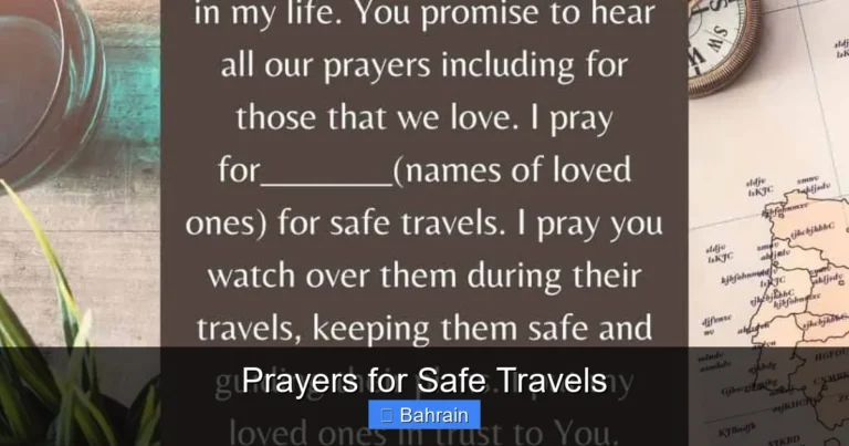 Prayers for Safe Travels