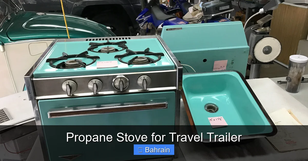 Propane Stove for Travel Trailer