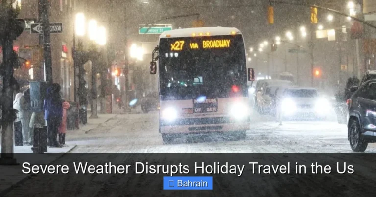 Severe Weather Disrupts Holiday Travel in the Us