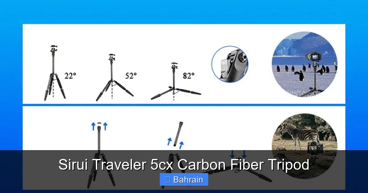 Sirui Traveler 5cx Carbon Fiber Tripod