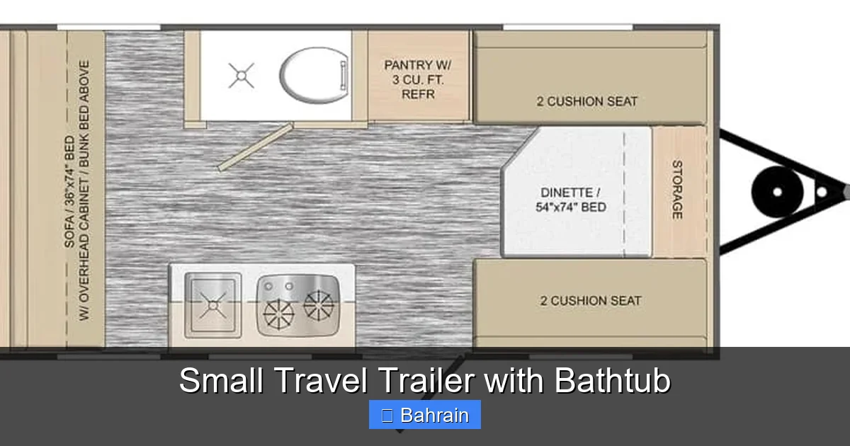 Small Travel Trailer with Bathtub