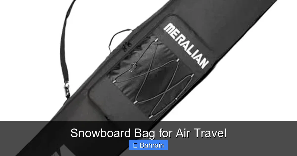 Snowboard Bag for Air Travel