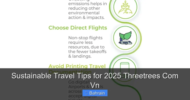 Sustainable Travel Tips for 2025 Threetrees Com Vn