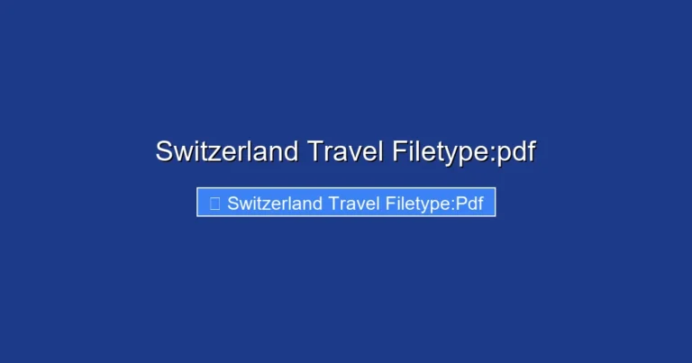 Switzerland Travel Filetype:pdf