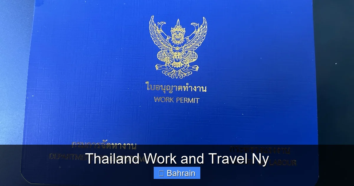 Thailand Work and Travel Ny