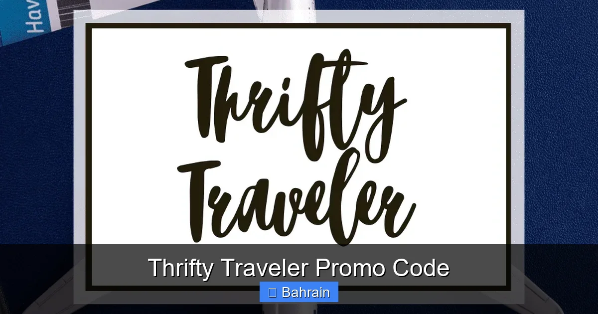 Thrifty Traveler Promo Code