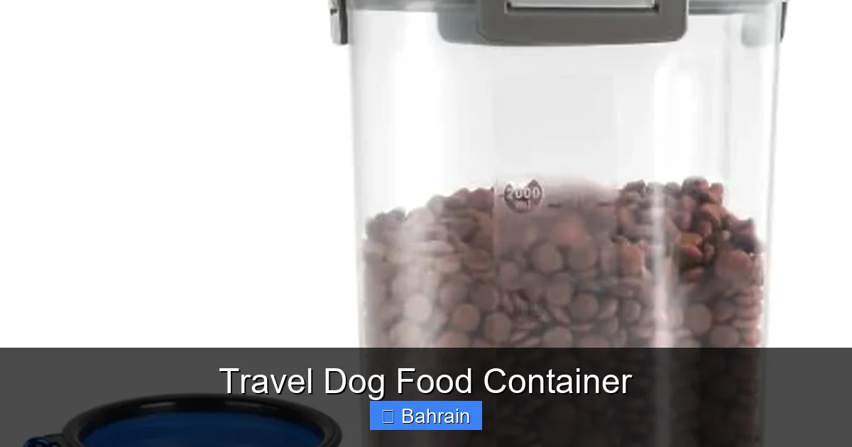 Travel Dog Food Container