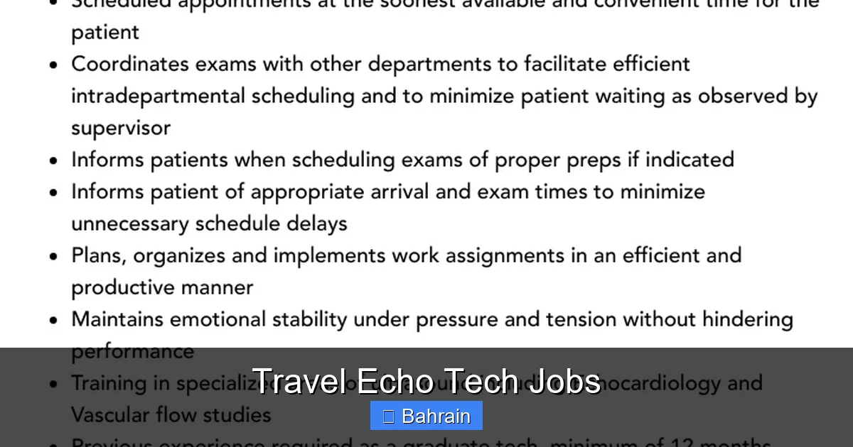 Travel Echo Tech Jobs