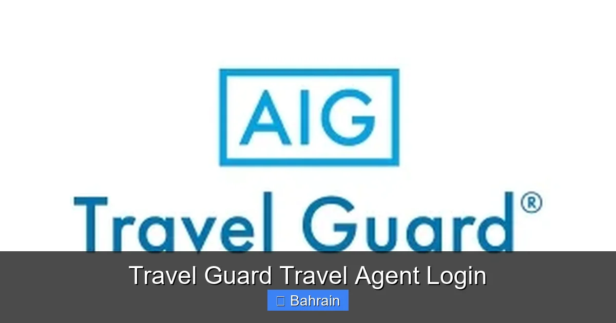 Travel Guard Travel Agent Login