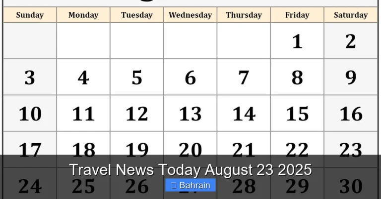 Travel News Today August 23 2025