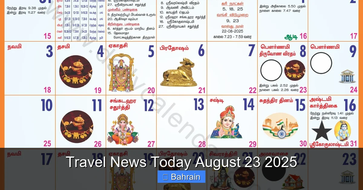 Travel News Today August 23 2025