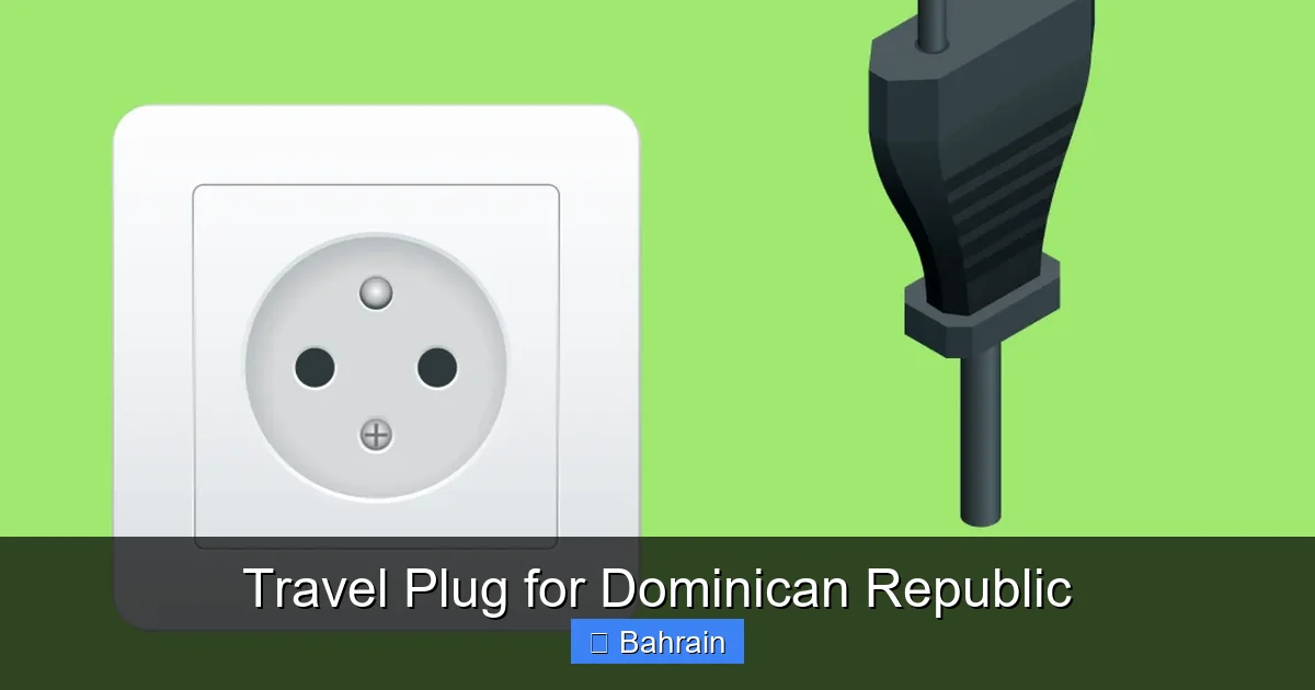 Travel Plug for Dominican Republic