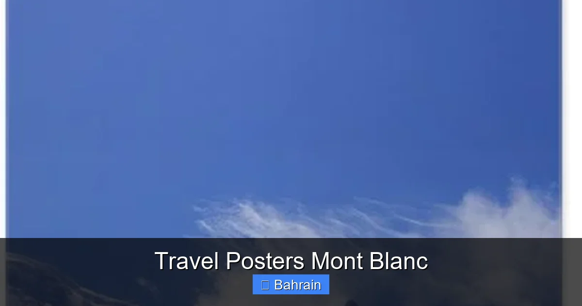 Travel Posters Mont Blanc