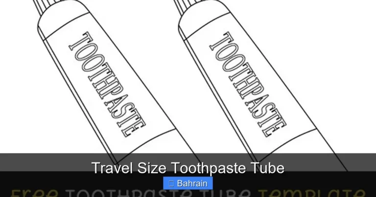Travel Size Toothpaste Tube