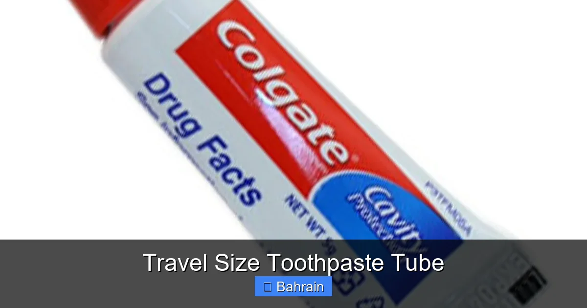 Travel Size Toothpaste Tube