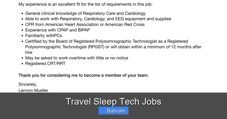 Travel Sleep Tech Jobs