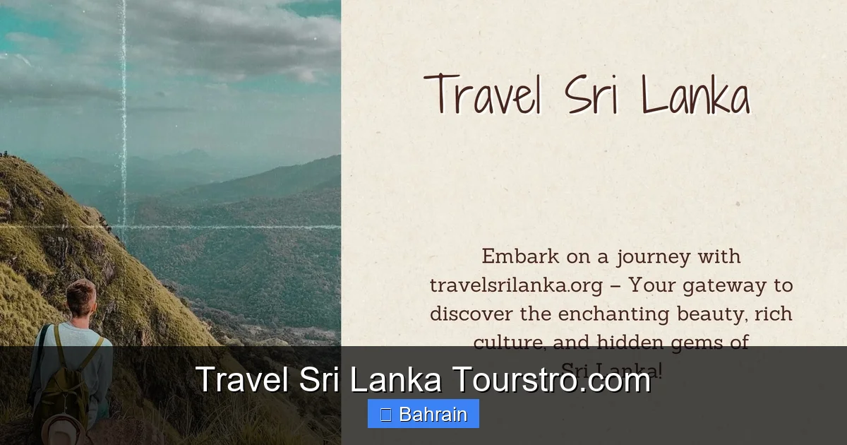 Travel Sri Lanka Tourstro.com