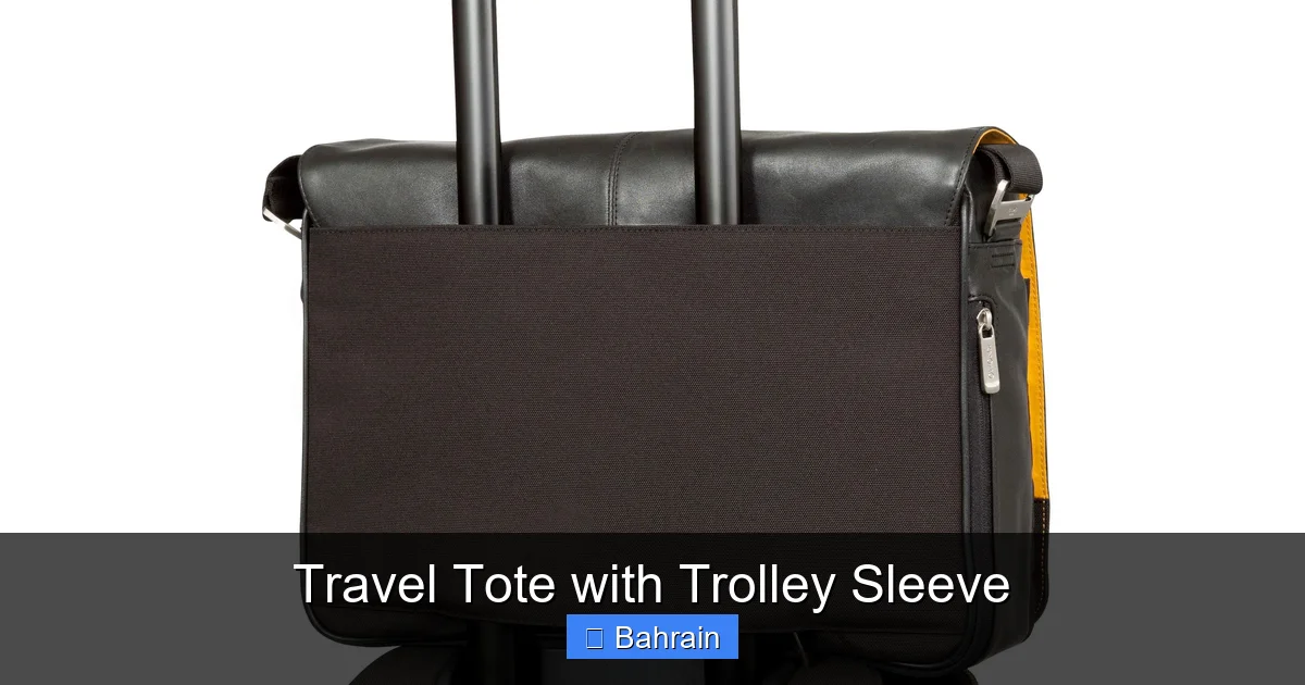 Travel Tote with Trolley Sleeve