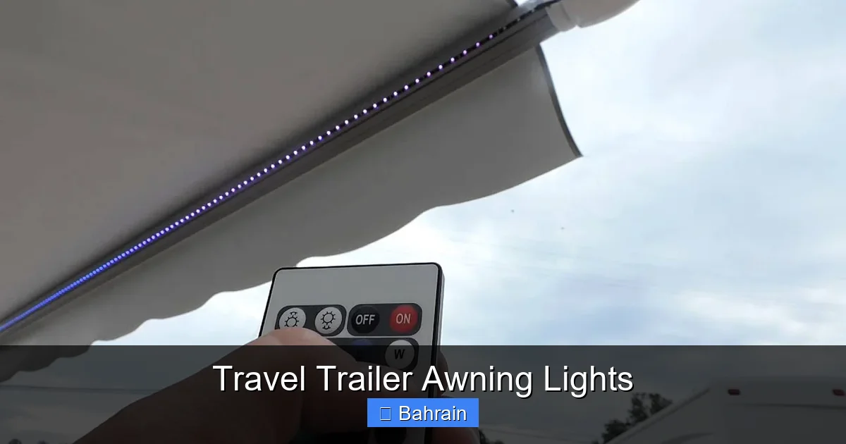 Travel Trailer Awning Lights