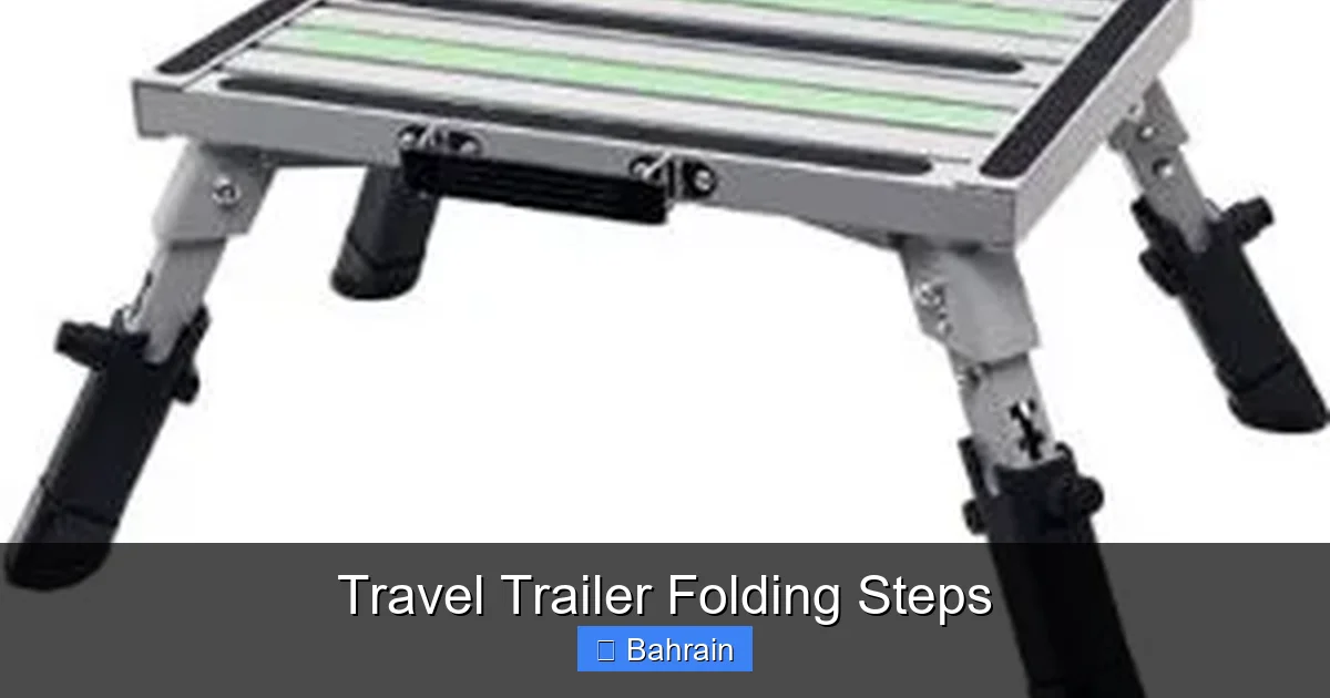 Travel Trailer Folding Steps