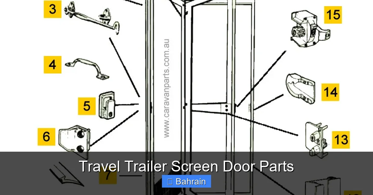 Travel Trailer Screen Door Parts