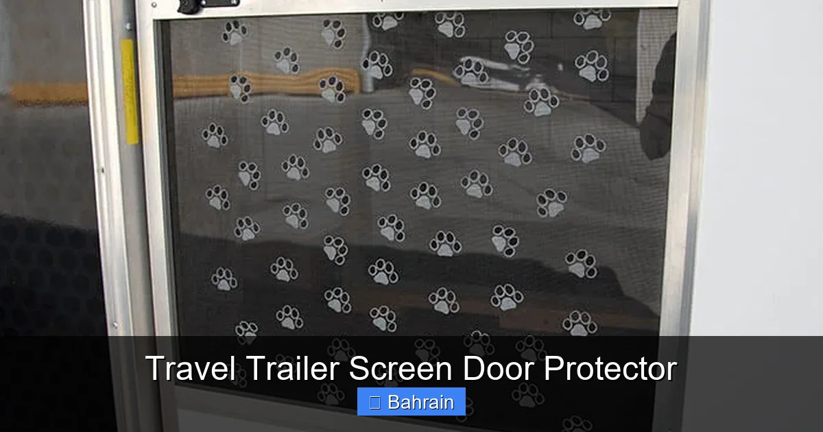 Travel Trailer Screen Door Protector