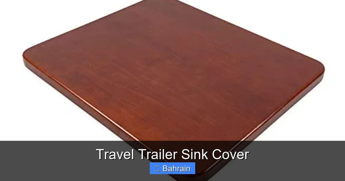 Travel Trailer Sink Cover