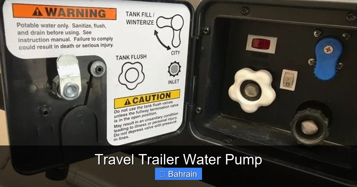 Travel Trailer Water Pump