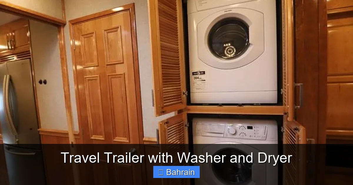Travel Trailer with Washer and Dryer