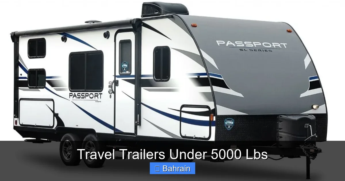 Travel Trailers Under 5000 Lbs