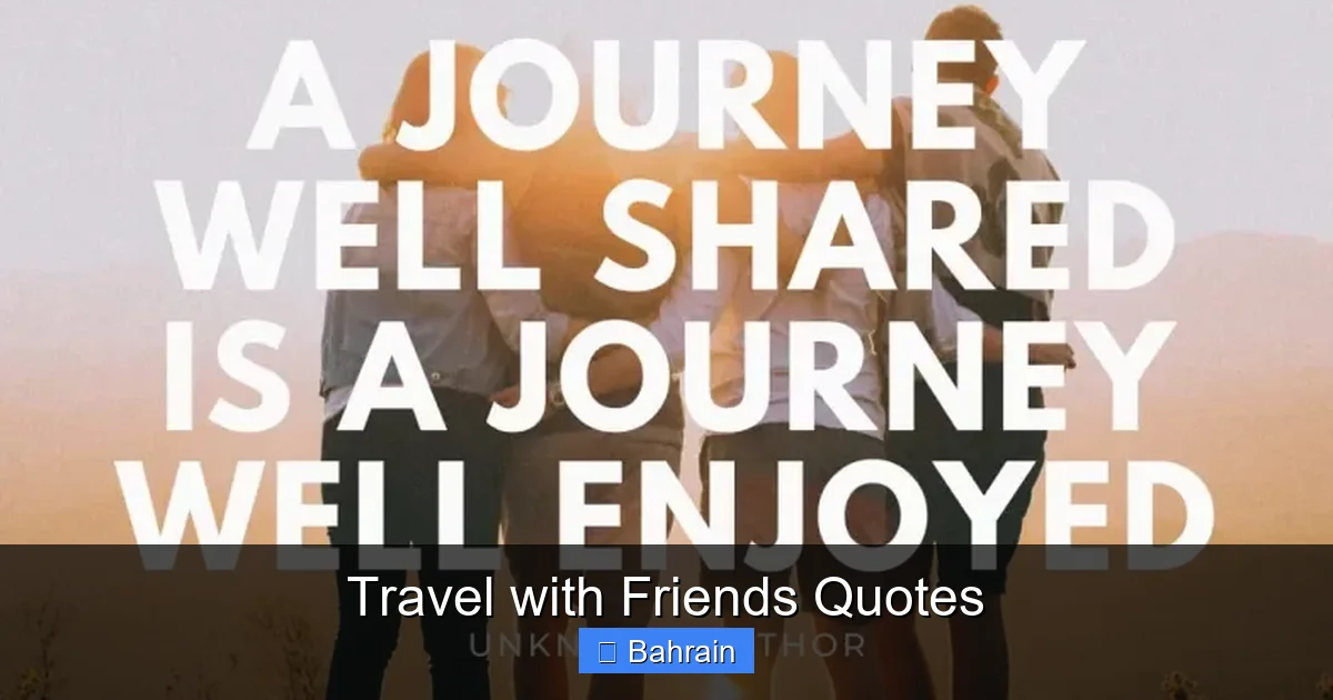 Travel with Friends Quotes