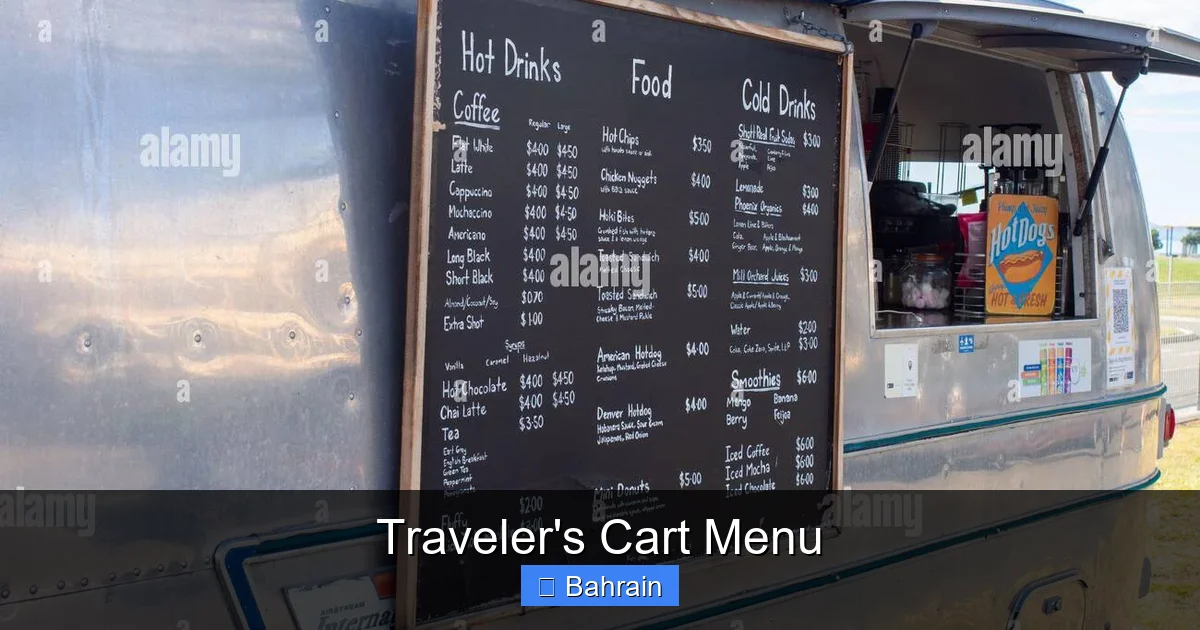 Traveler's Cart Menu