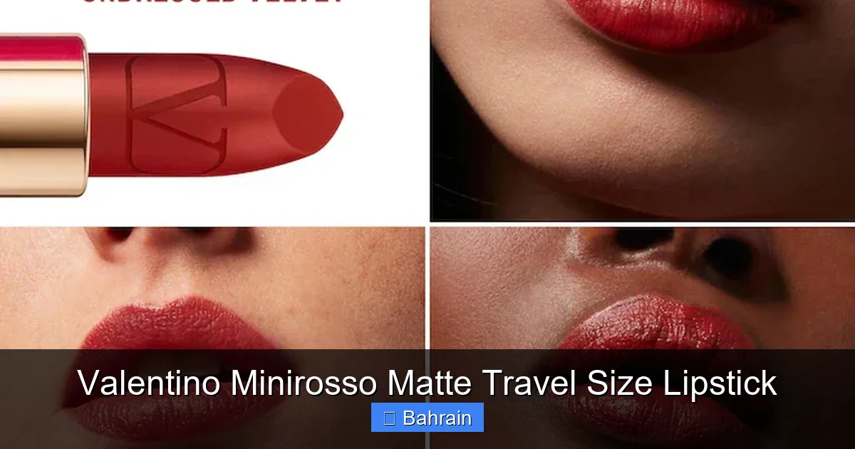 Valentino Minirosso Matte Travel Size Lipstick