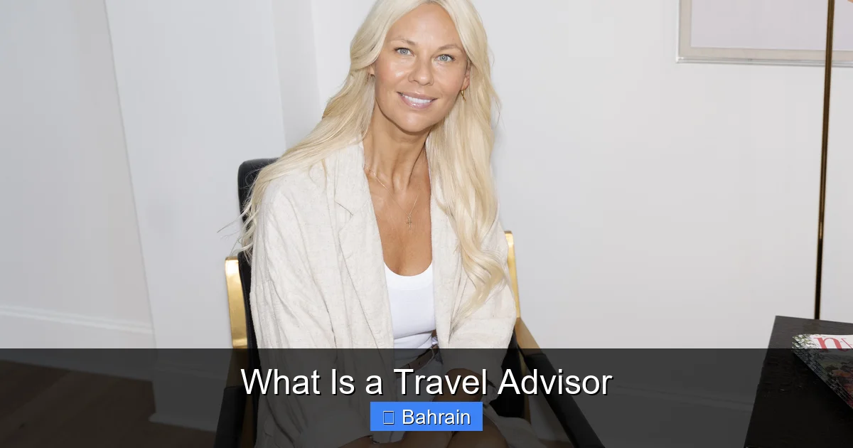 What Is a Travel Advisor