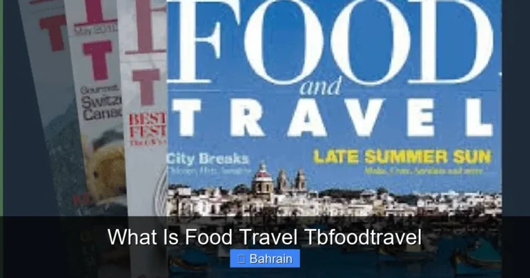 What Is Food Travel Tbfoodtravel